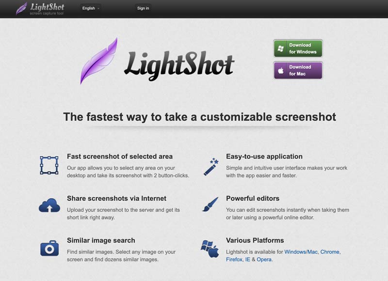 Lightshot para captura de tela no Windows