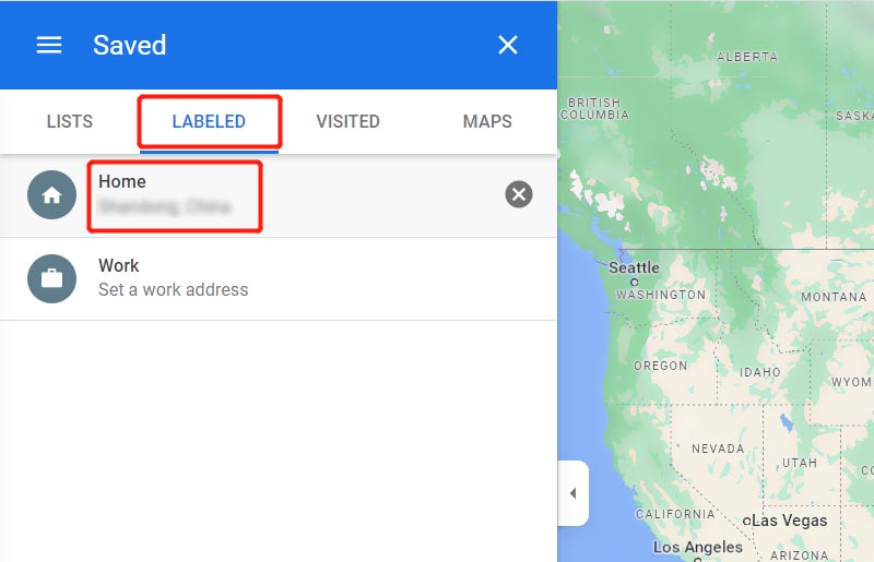 Marque Editar endereço residencial no Google Maps