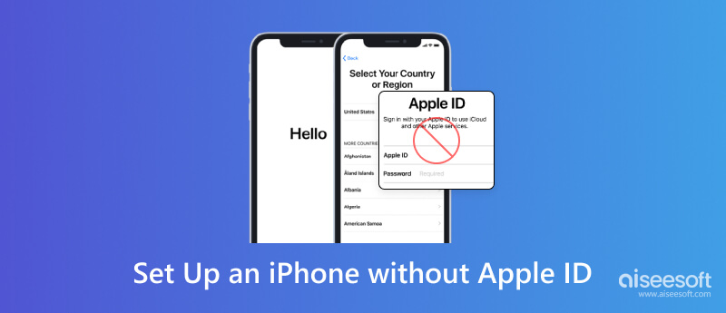 Configure um iPhone sem Apple ID