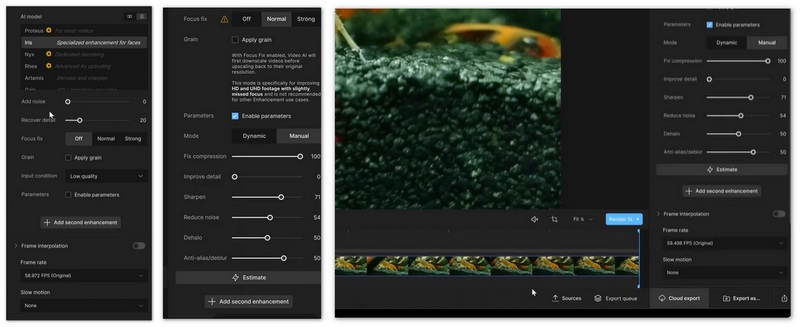 Corrigir vídeo desfocado no Topaz