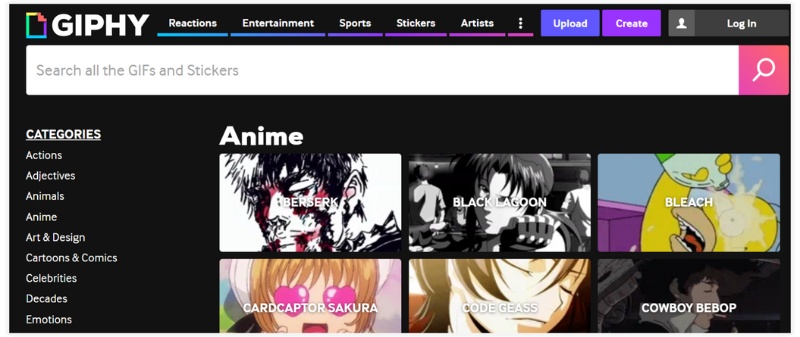 GIF animado do Giphy