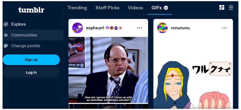 GIF animado do Tumblr