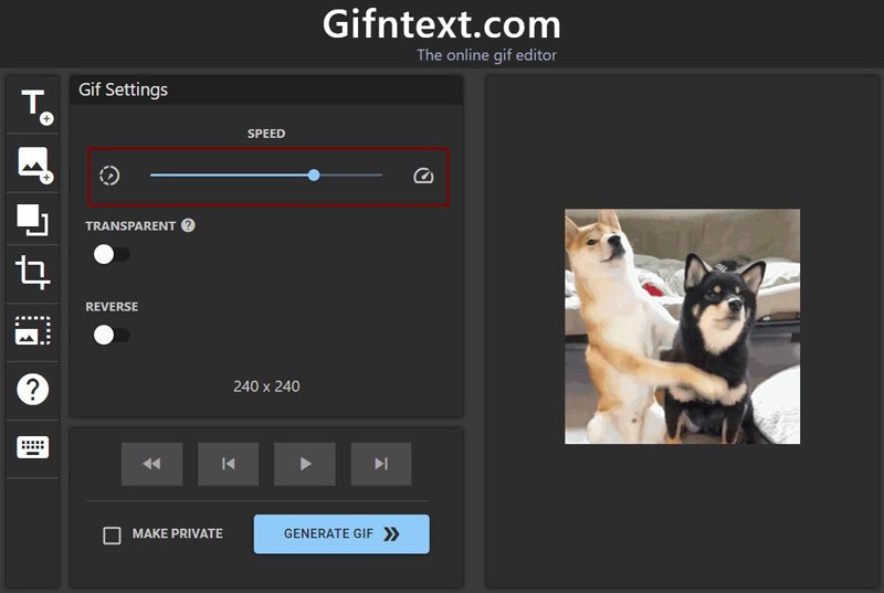 Gifntext acelerar gif