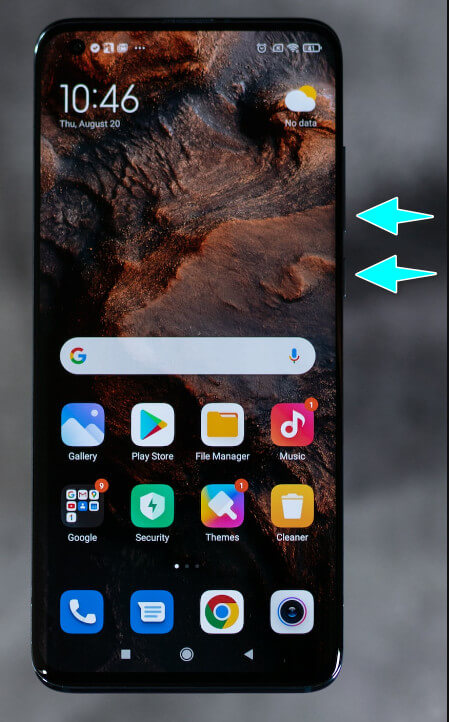 Captura de tela no Android