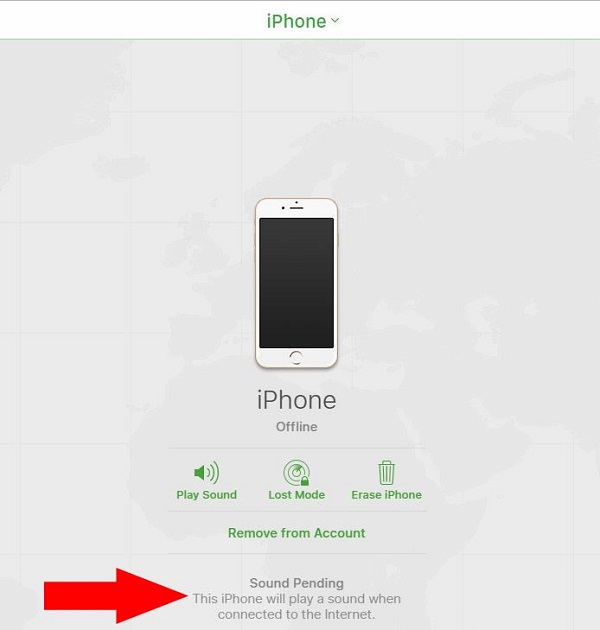 Encontre um iPhone que esteja offline