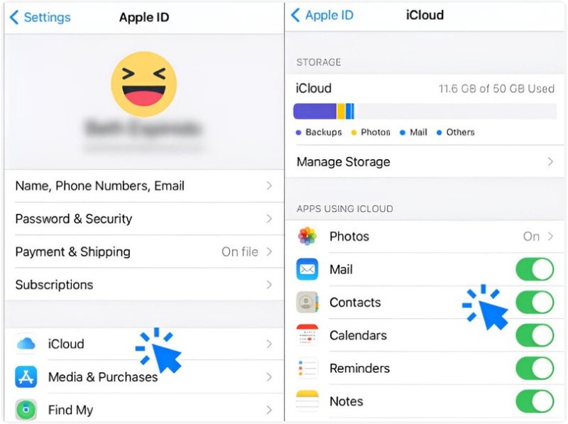 Ativar/Desativar Contatos