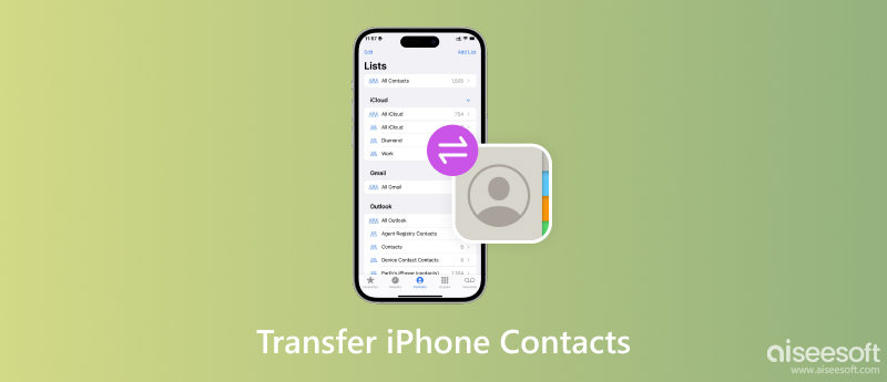 Transferir contatos do iPhone