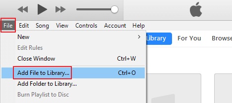 Adicionar arquivo à biblioteca do iTunes