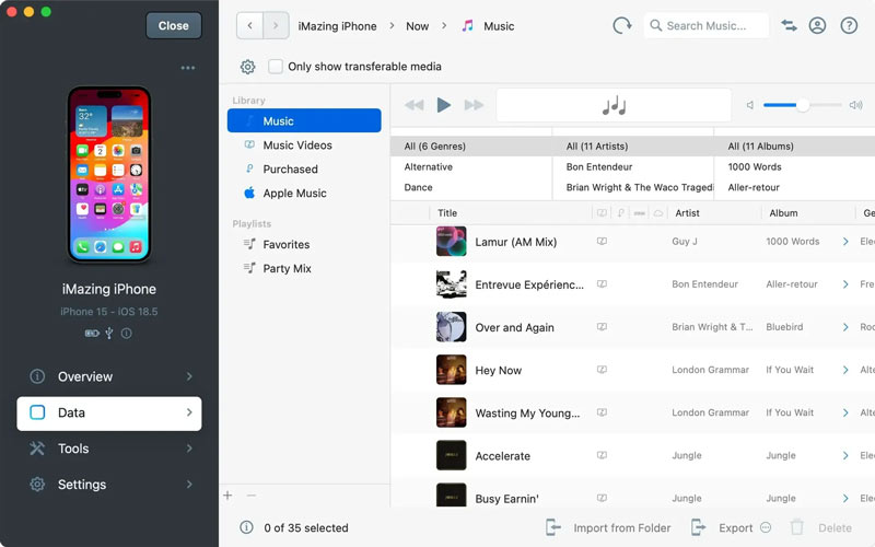 Transferência incrível de músicas do iPod para o computador