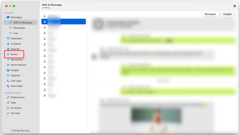 Transfira as notas do iPhone usando o iBackup Extractor.