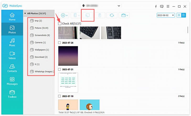 Transferir fotos do celular Samsung para o PC