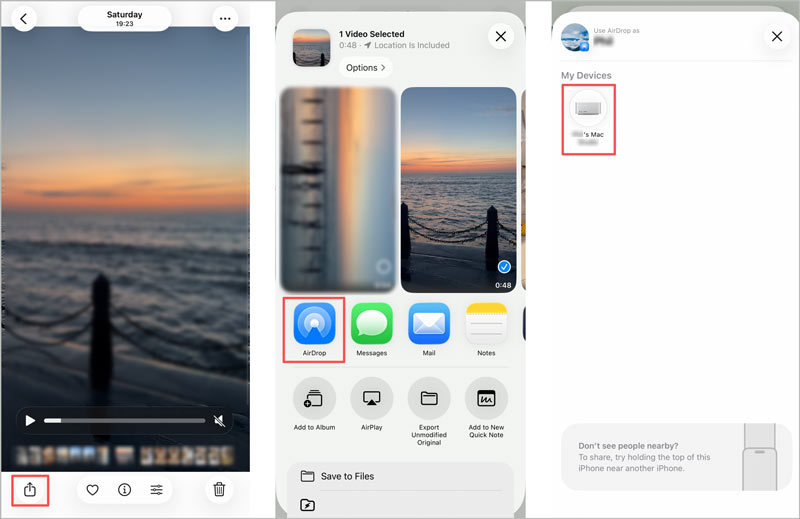 Airdrop: Vídeo do iPhone para o Mac