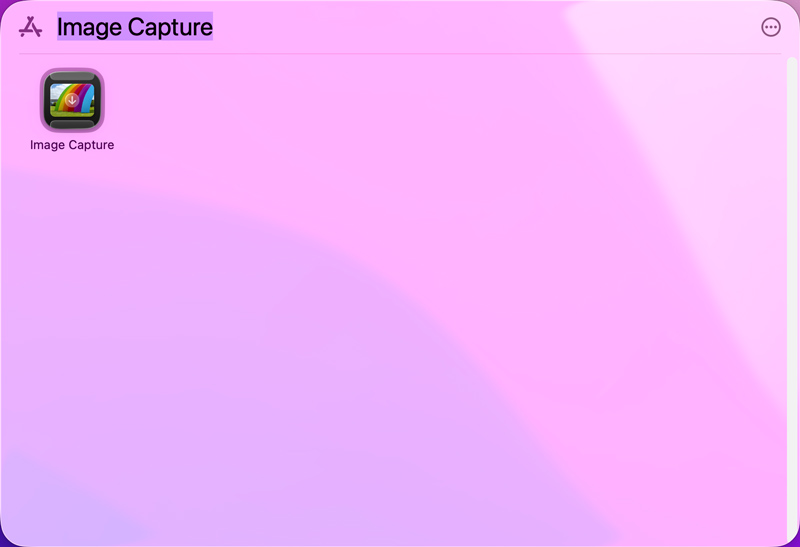 Encontre o recurso Captura de Imagem no Mac.