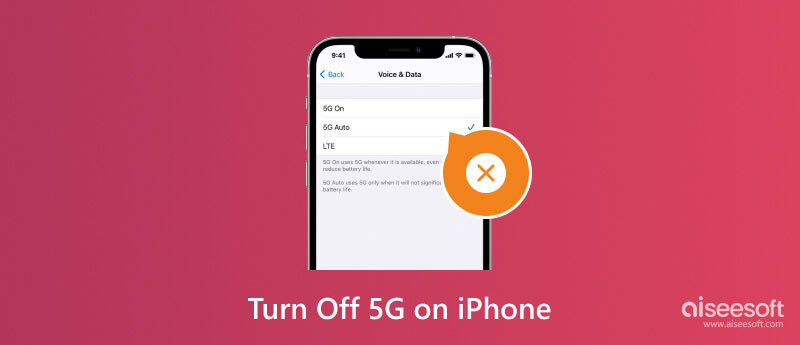Desligue 5G no iPhone
