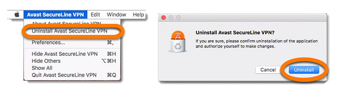 Desinstalar o Avast SecureLine VPN