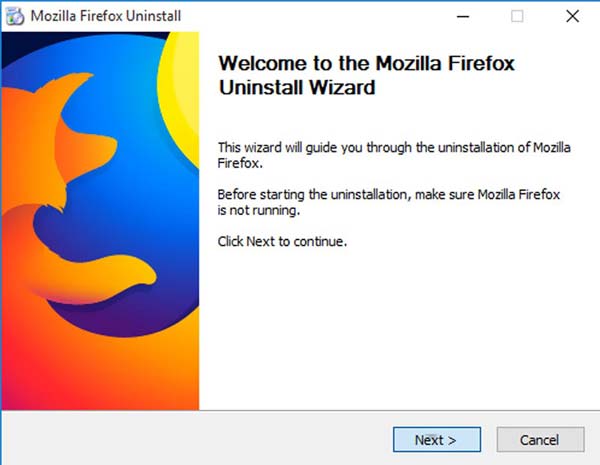 Firefox Desinstalar do Windows 7