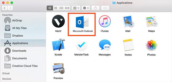 Desinstalar o Microsoft Outlook Mac