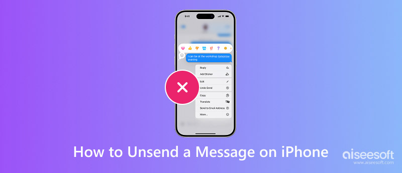Cancelar o envio de uma mensagem no iPhone