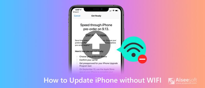 Atualize iOS 17/16/15/14/13 sem Wi-Fi