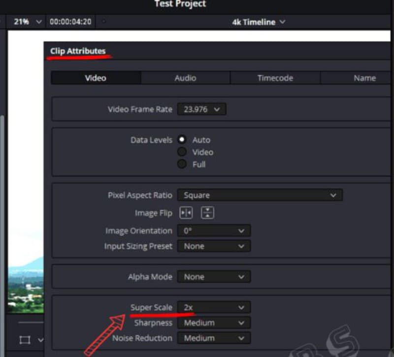 Escolha os atributos do clipe