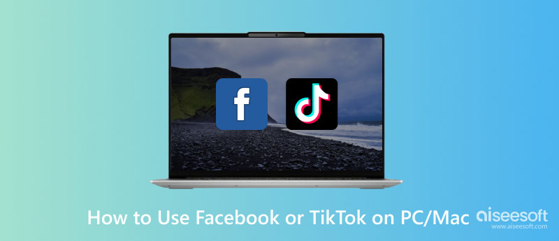 Use o Facebook TikTok no PC Mac