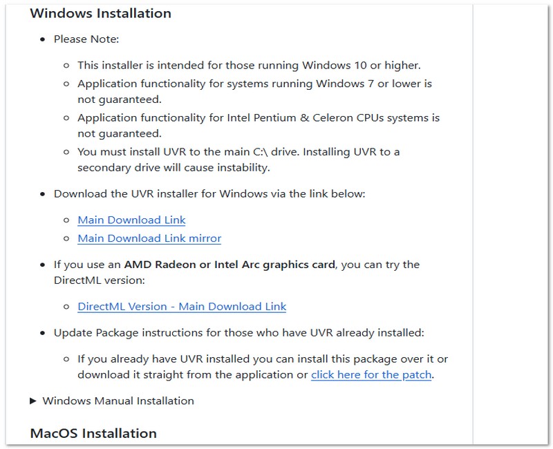 Baixe e instale o UVR5.