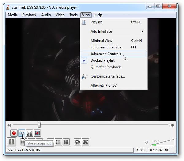 Captura de tela do VLC