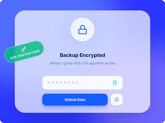 Criptografia de backup