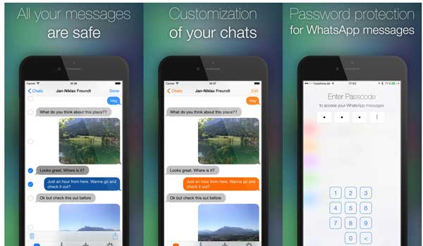 Senha para mensagens do WhatsApp para iPhone