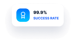 99% de taxa de sucesso