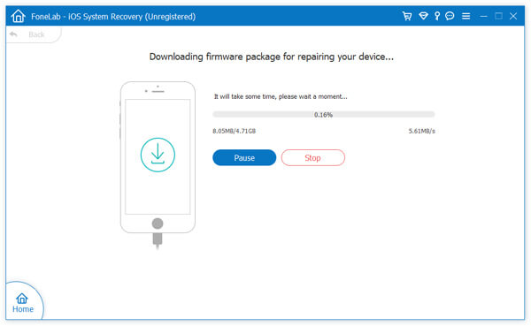 Baixe o firmware para reparar o dispositivo