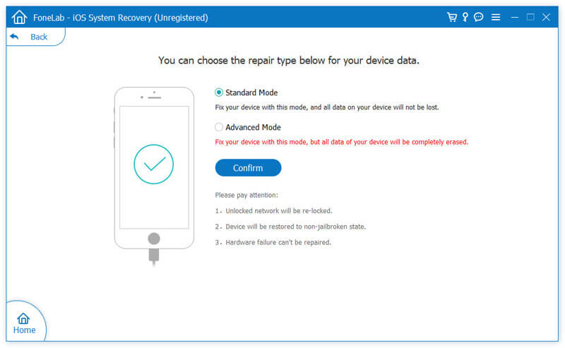 Recuperação do Sistema iOS