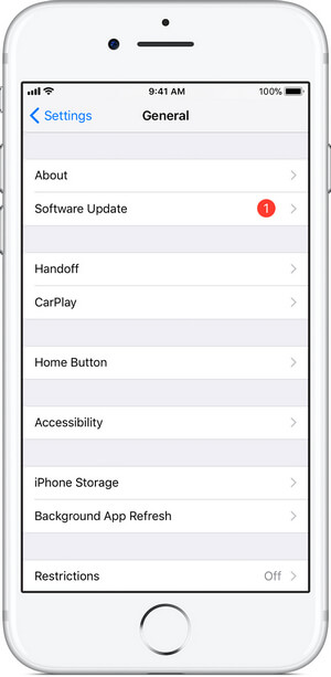 Atualize o iOS para corrigir o congelamento do iPhone
