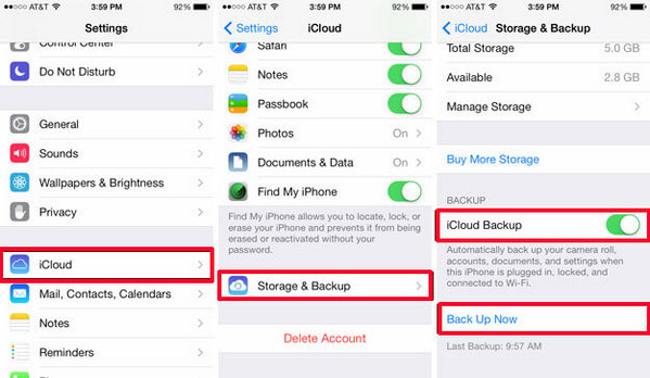 Faça backup de músicas do iPhone para o iCloud