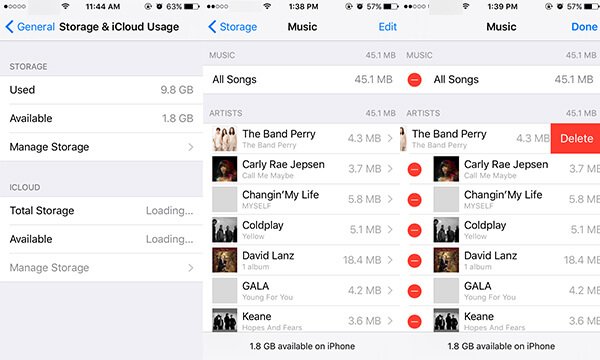Como excluir músicas do armazenamento do iPhone