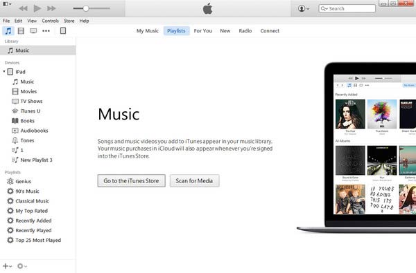 Conecte o iPad ao iTunes