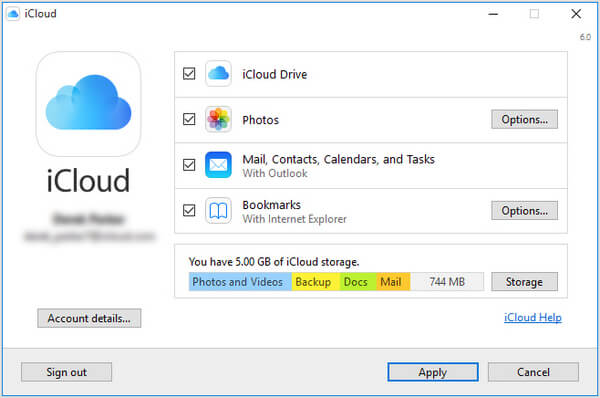 Baixar iCloud para PC