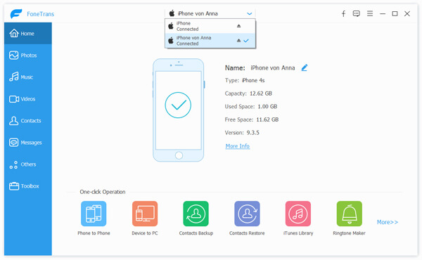 Como transferir fotos do iPhone para o iPhone ou iPad