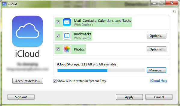 iCloud unidade