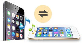 Transferir música entre o iPod e o iPhone