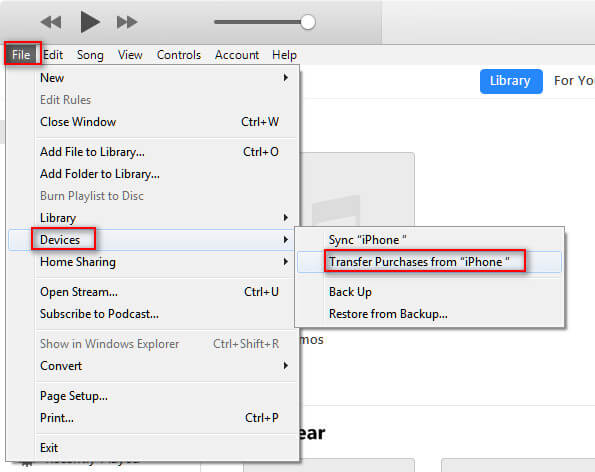 Transferir toques para o iTunes