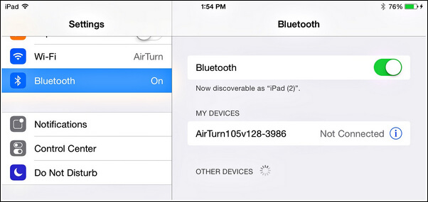 Ativar Bluetooth