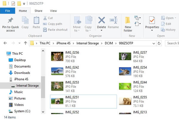 Transferir fotos do iPhone para o PC com o Windows File Explorer