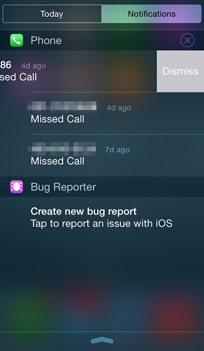 fechar notificação no iOS 8