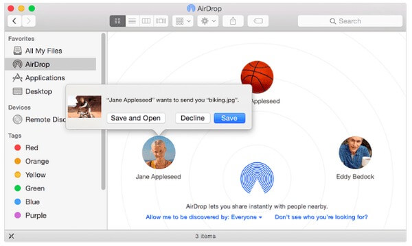 Transferir arquivos do iPad com AirDrop