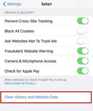Como liberar armazenamento no iPhone - limpe o cookie e o cache do Safari no iPhone