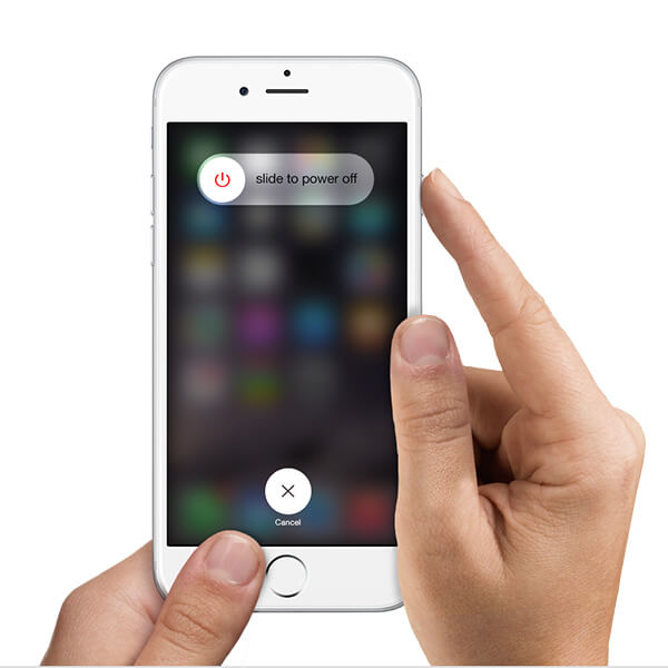 Reinicie o iPhone para resolver o iPhone não enviando iMessages