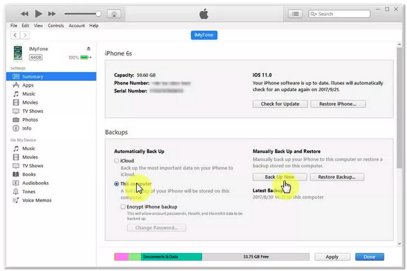 Faça backup no iTunes de versões antigas do iOS.