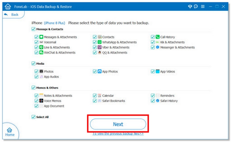Clique em Avançar para começar.