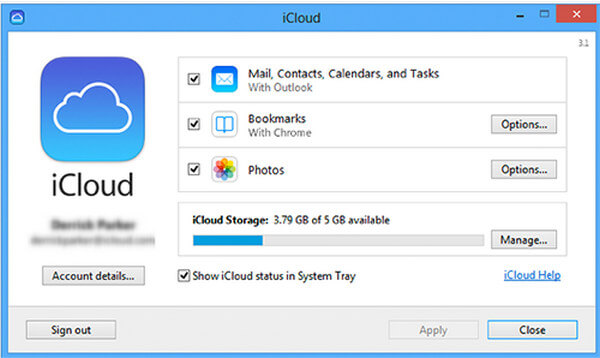 Calendário do iCloud no navegador on-line